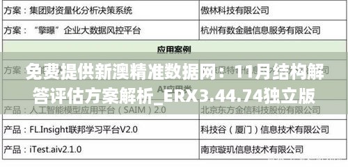 免費提供新澳精準數(shù)據(jù)網(wǎng)：11月結(jié)構(gòu)解答評估方案解析_ERX3.44.74獨立版本