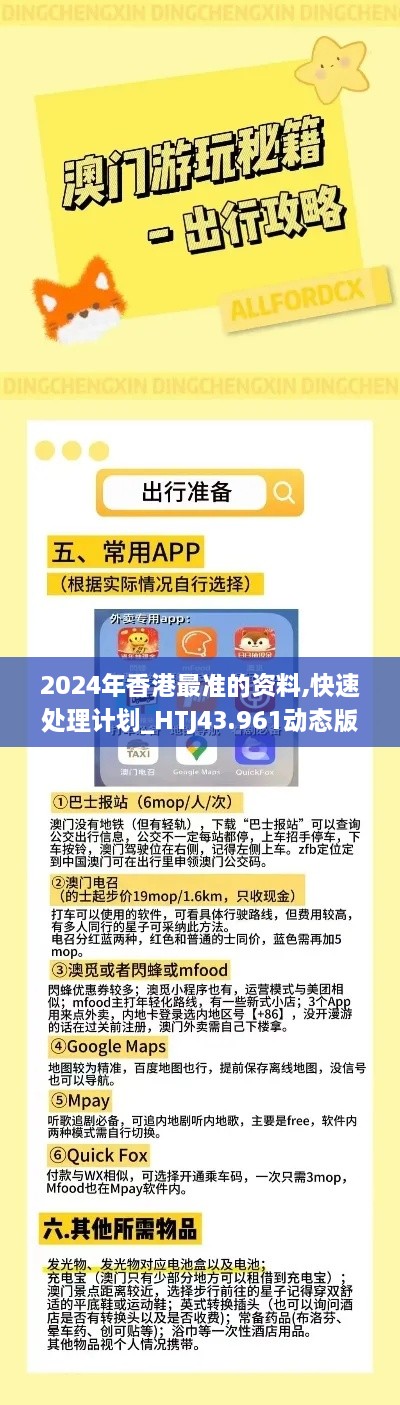 2024年香港最準(zhǔn)的資料,快速處理計(jì)劃_HTJ43.961動(dòng)態(tài)版