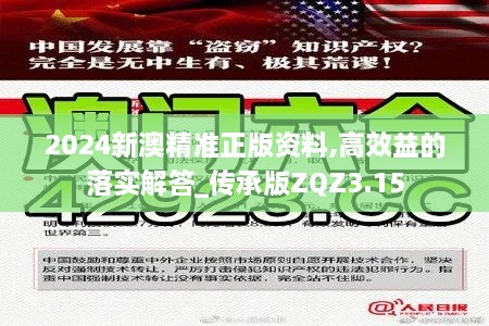 2024新澳精準(zhǔn)正版資料,高效益的落實解答_傳承版ZQZ3.15