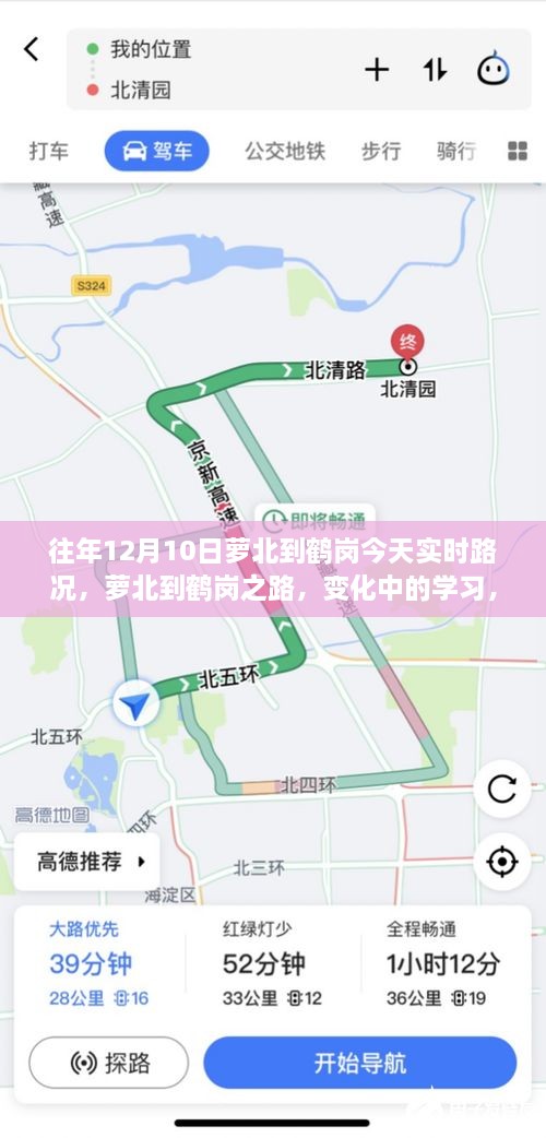 蘿北至鶴崗之路，實(shí)時路況下的學(xué)習(xí)與力量之旅