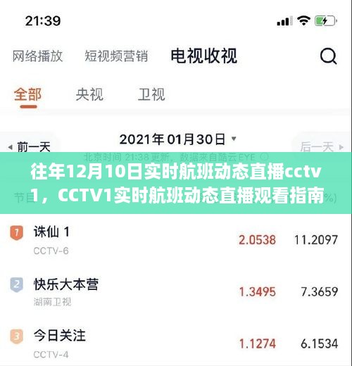 CCTV1實時航班動態(tài)直播指南，輕松追蹤航班動態(tài)，初學(xué)者友好教程