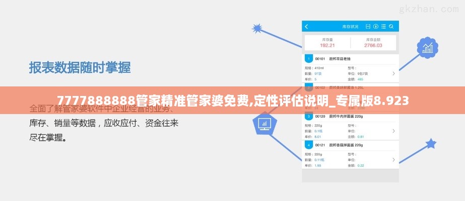 7777888888管家精準(zhǔn)管家婆免費(fèi),定性評(píng)估說明_專屬版8.923