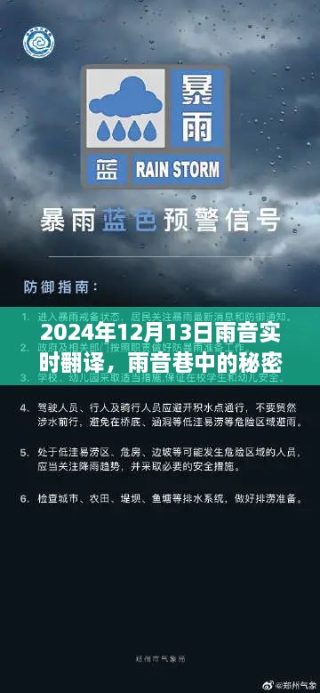 雨音巷的秘密寶藏，實時翻譯小店的傳奇故事（2024年12月13日）