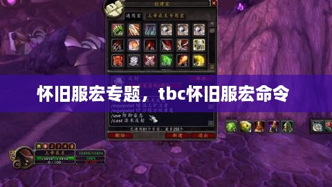 懷舊服宏專題，tbc懷舊服宏命令 