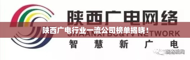 陜西廣電行業(yè)一流公司榜單揭曉！