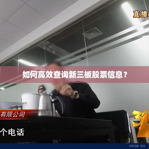 如何高效查詢新三板股票信息？