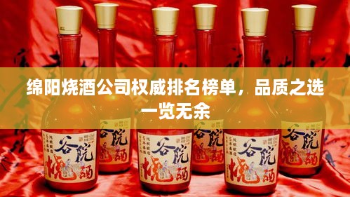 綿陽(yáng)燒酒公司權(quán)威排名榜單，品質(zhì)之選一覽無(wú)余